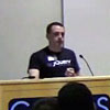 Dan DeFelippi speaking at Barcamp